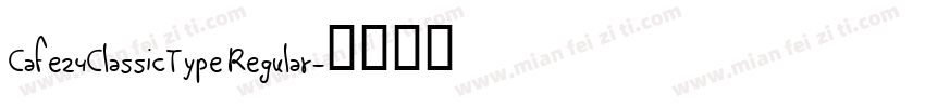 Cafe24ClassicType Regular字体转换